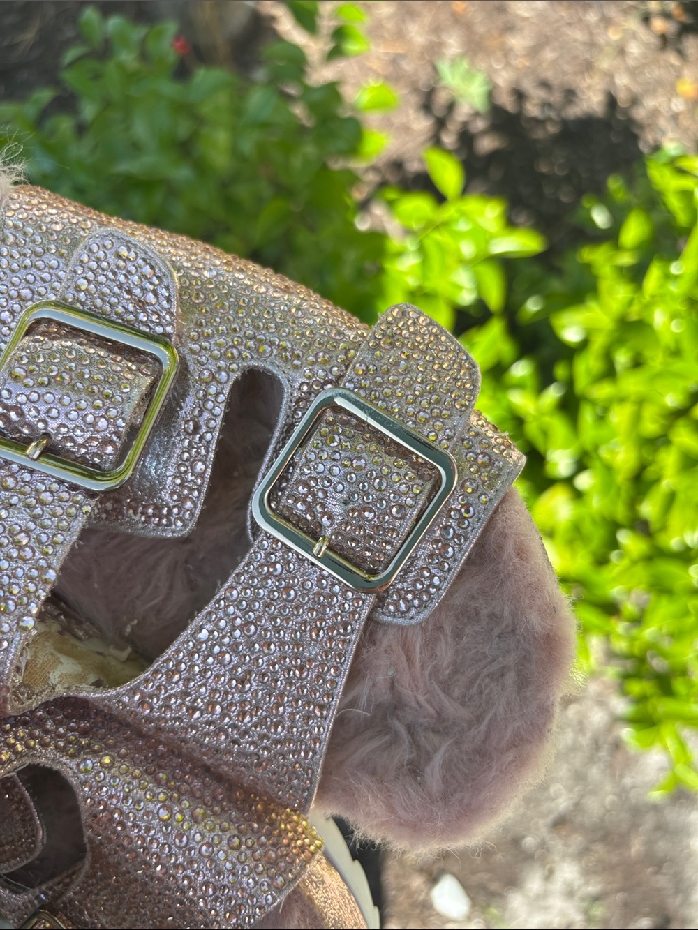 INC International Faux Fur Slide Sandals - Picture 11 of 11